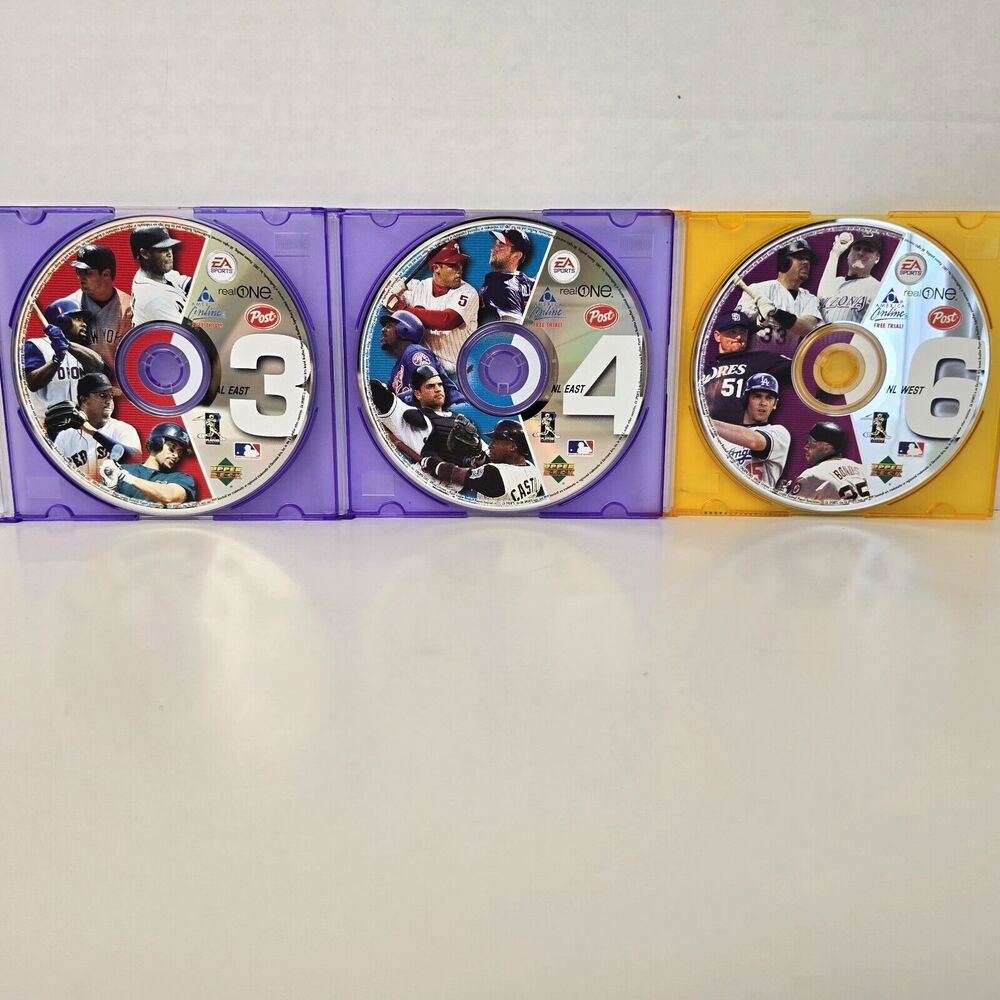 2003 UPPER DECK POST CEREAL CD ROM AL East, NL East, NL West SPORTS MLB PC Games